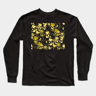 Hearts - Gold Long Sleeve T-Shirt